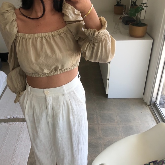 Zara Tops - Zara Voluminous Crop Top Puff